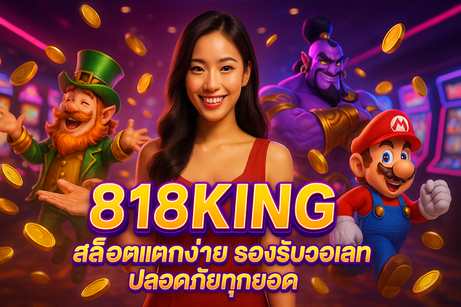 818KING สล็อตแตกง่าย รองรับวอเลท ปลอดภัยทุกยอด