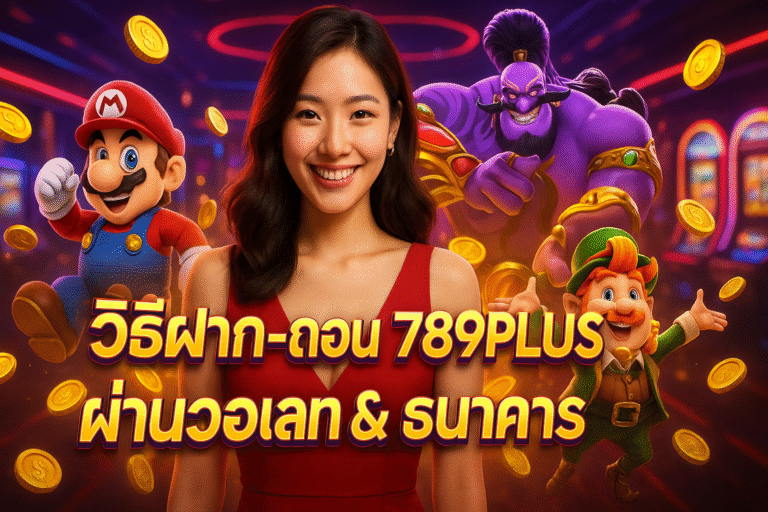 วิธีฝาก-ถอน 789PLUS ผ่านวอเลท & ธนาคาร