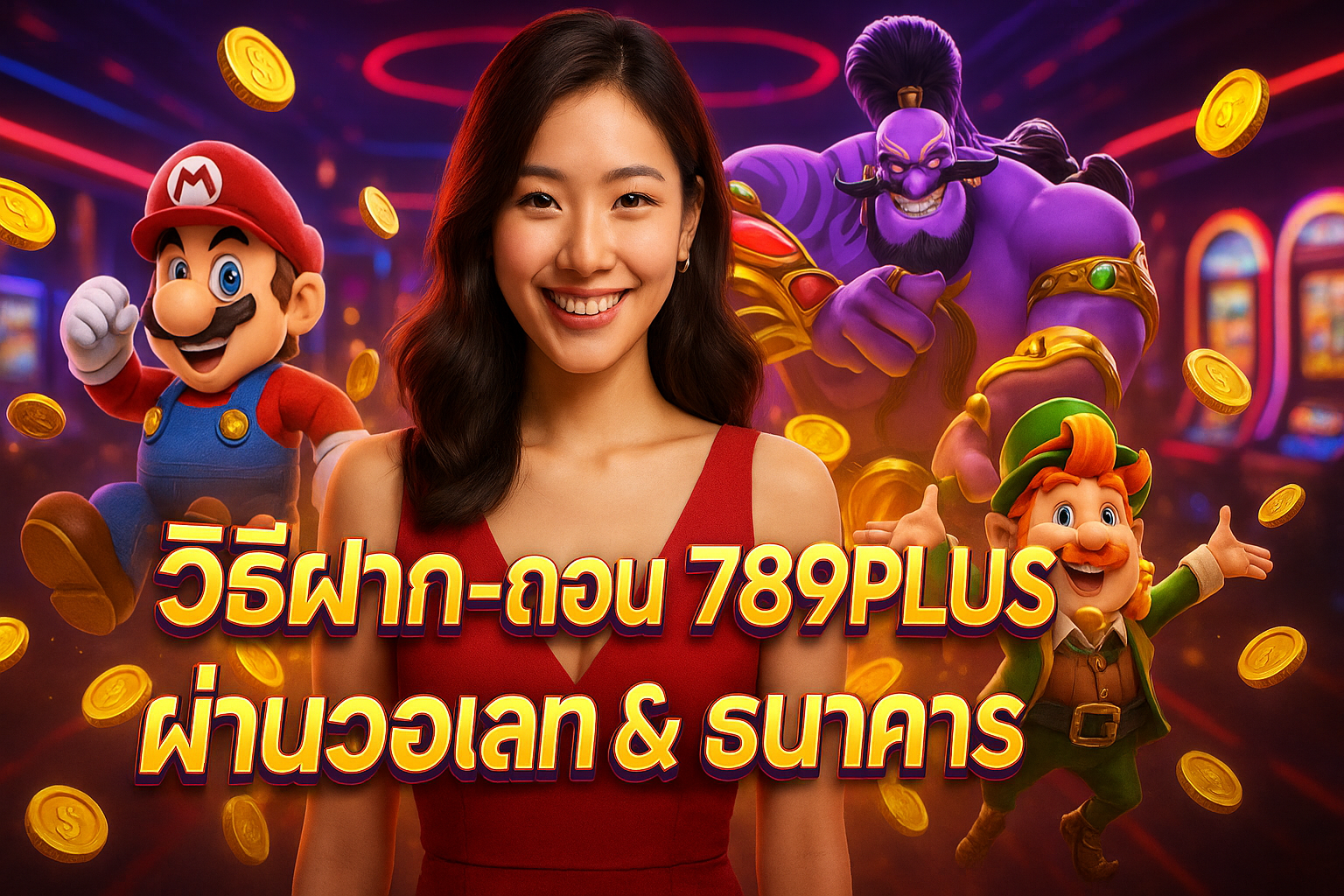 วิธีฝาก-ถอน 789PLUS ผ่านวอเลท & ธนาคาร