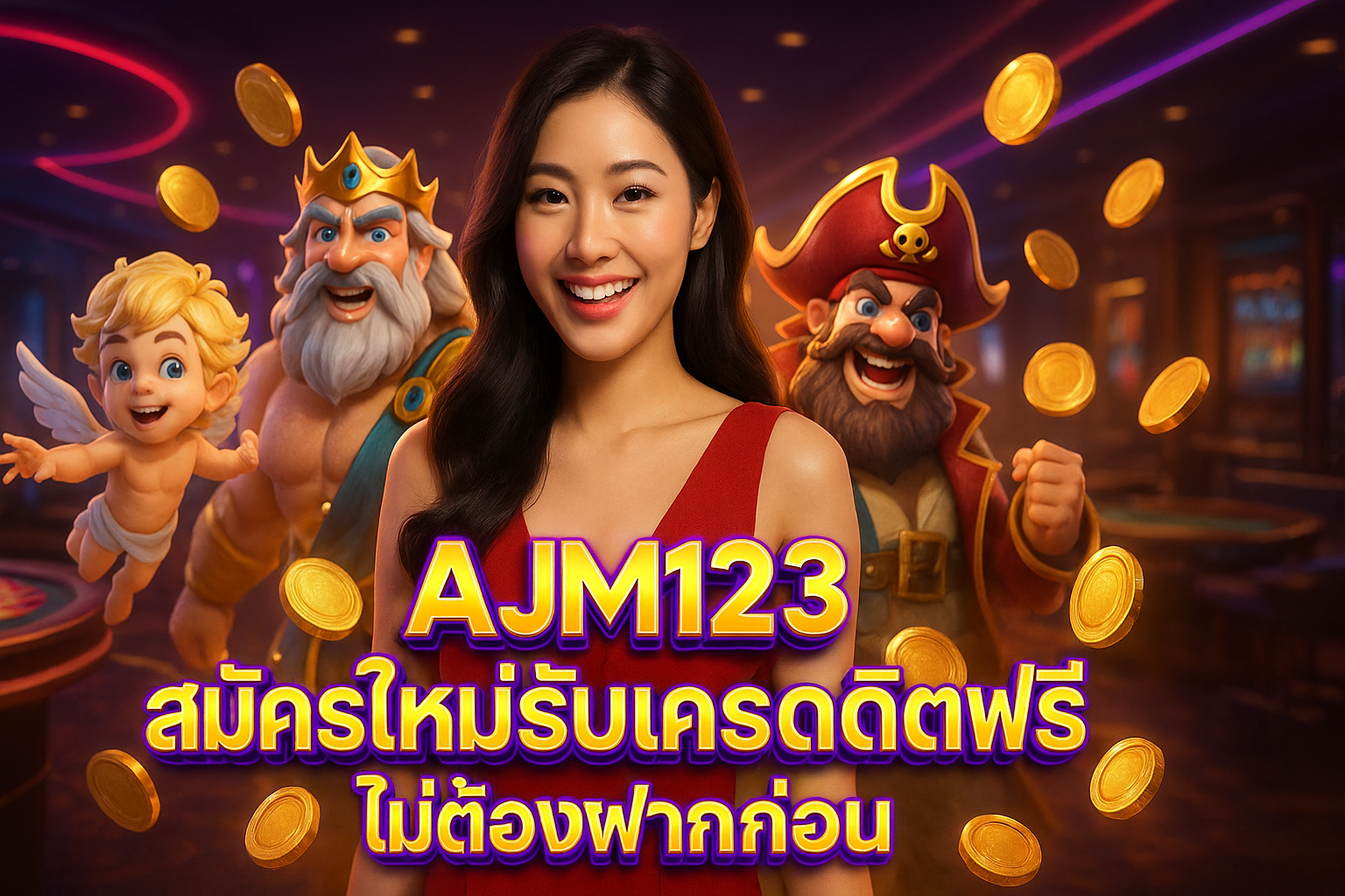AJM123 สมัครใหม่รับเครดิตฟรี ไม่ต้องฝากก่อน